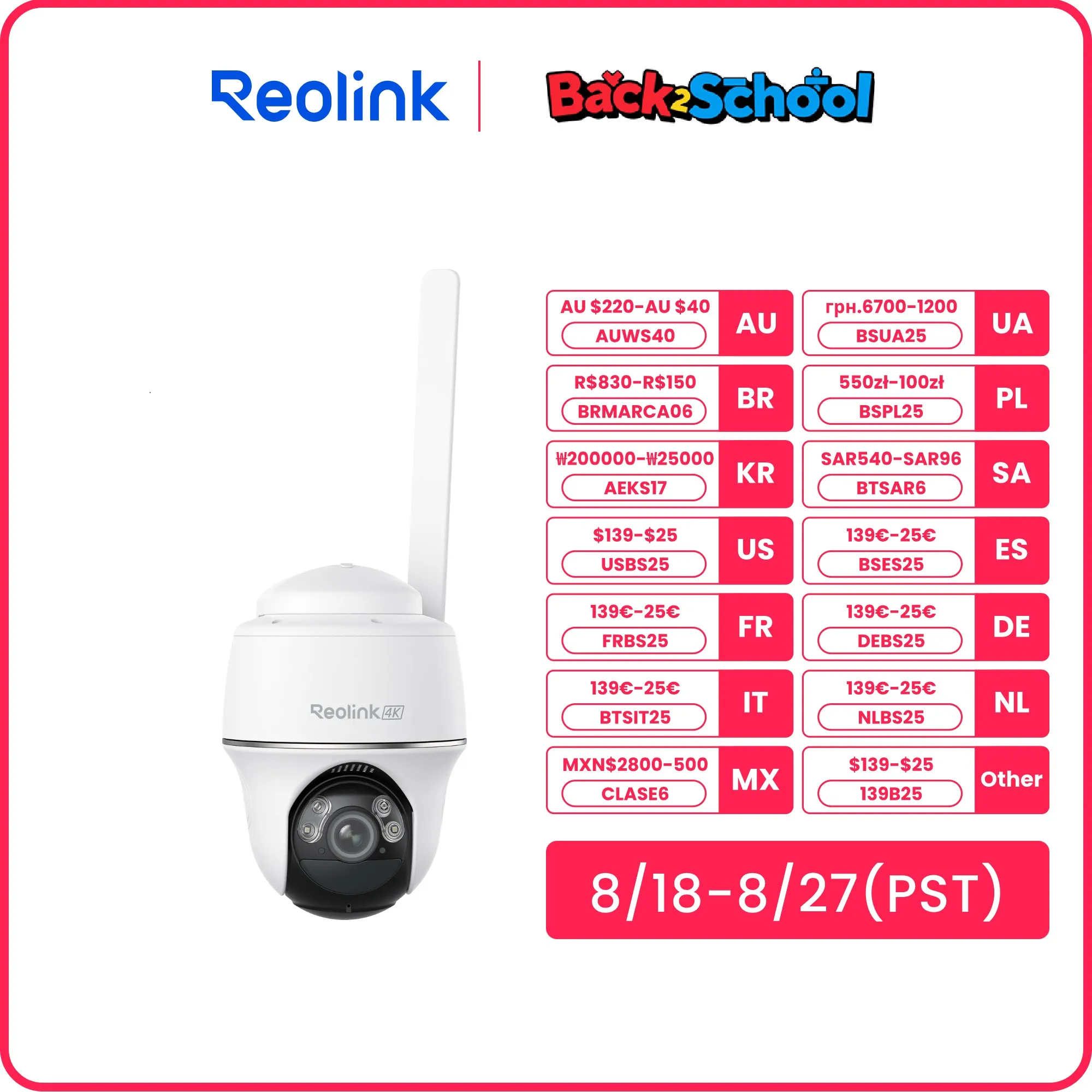 

Reolink 5MP 3G/4G LTE PT камера 4K 8MP сотовый беспроводной наружной камеры безопасности Smart Detection Battery/Solar Powered IP Camera