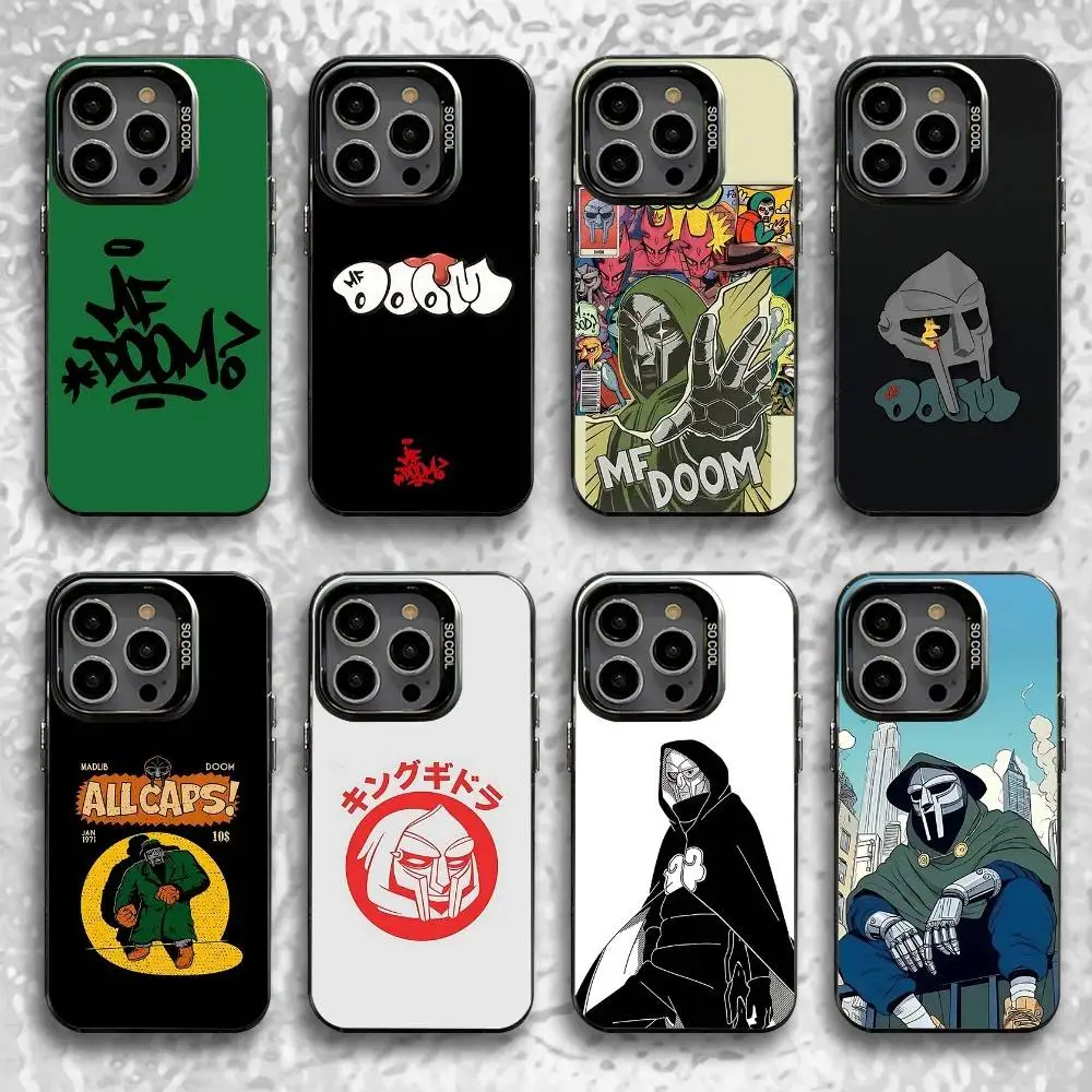

Rapper MF DOOM Phone Case For iPhone 16,15,14,13,12,11,Pro,Max,Plus,Mini,SE Black Candy Matte Shockproof Cover
