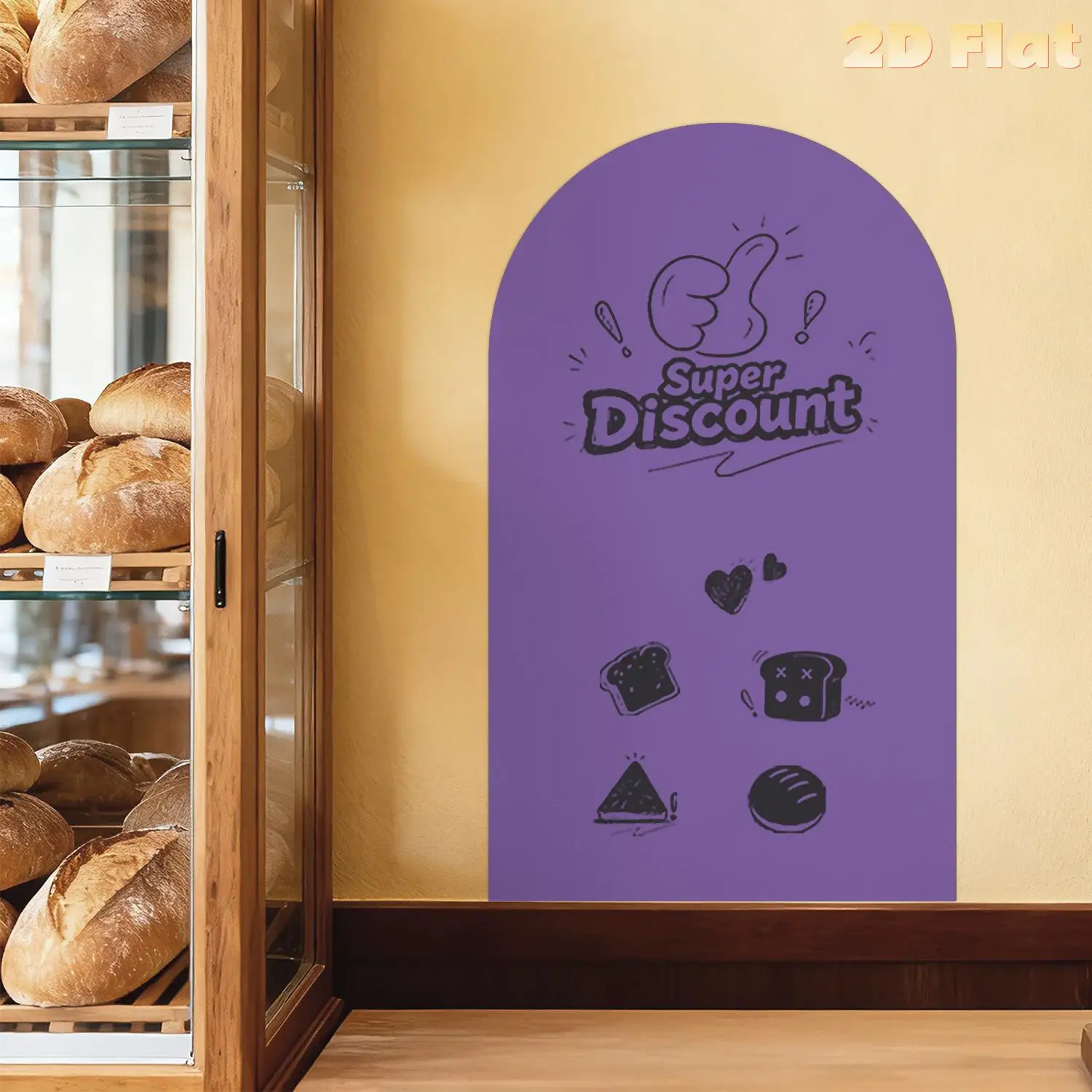 1-pieza-de-adhesivos-decorativos-magneticos-para-pizarra-blanca-con-diseno-de-arco-en-color-lavanda-facil-de-escribir-y-limpiar-decoracion-festiva-﻿