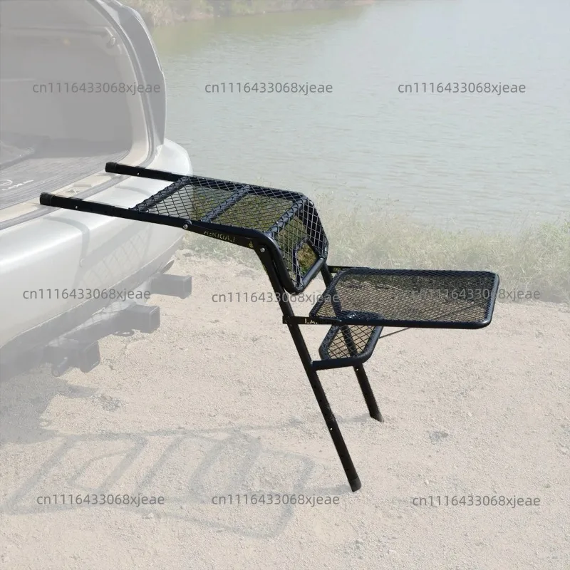Folding Ladder and Table Combination with Durable Lightweight Structure,Multi-Functional Camp Tool for  Travel,Camping