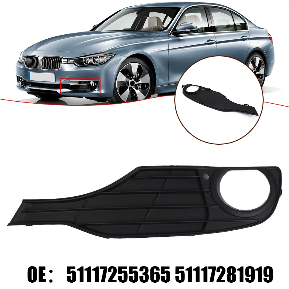 For BMW 3 SERIES F30 F31 2012 2015 Insurance Fog Light Grille Black 51117281919 High Quality Professional Replacement