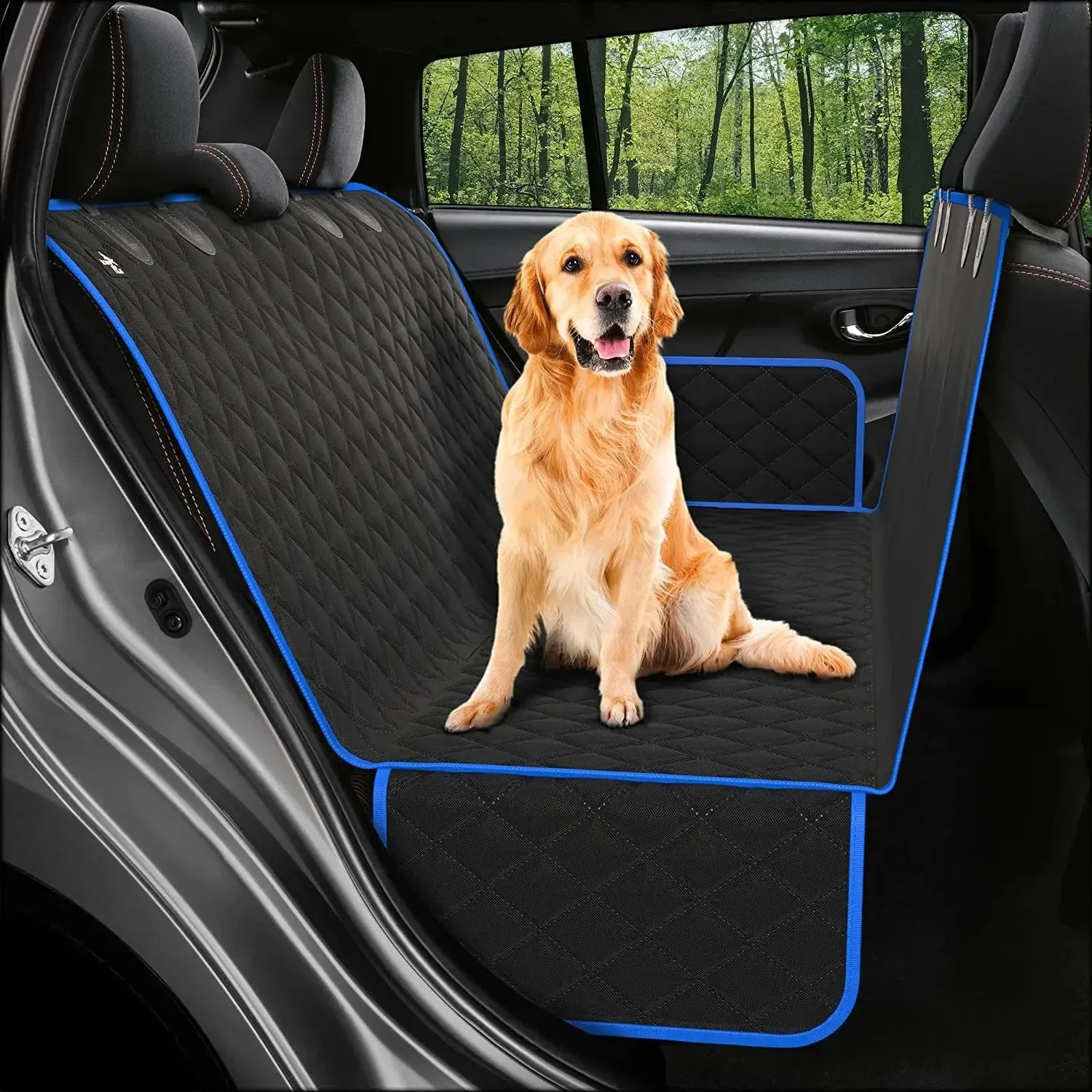 

Dog Car Back Seat Cover Waterproof Dog Cars Hammock Scratchproof Pet Car Seat Cover Nonslip Backseat Covers for SUV Trunks