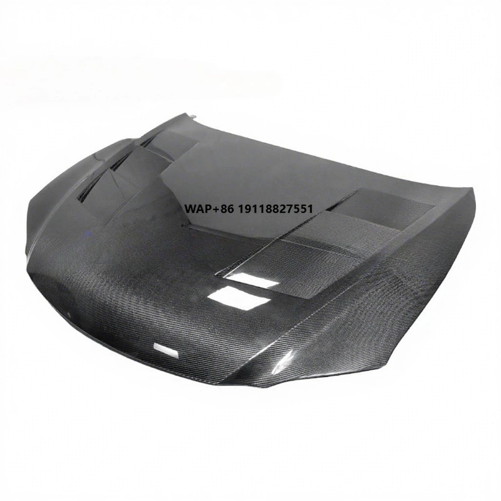 

ICOOH Racing New Glossy Black Clear Coated Carbon Fiber Front Engine Hood Bonnet for ES 2006-2012 with Screws