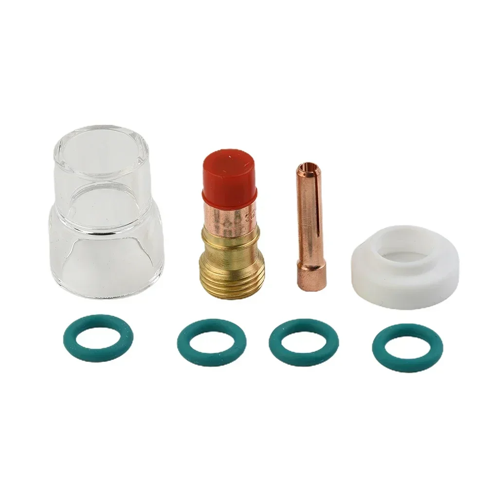 

High quality Gas Lens Resistant Glass Kit Parts For WP-17/18/26 TIG Gas Lens Insulators 3.2mm 1/8" 3.2mm 1/8"