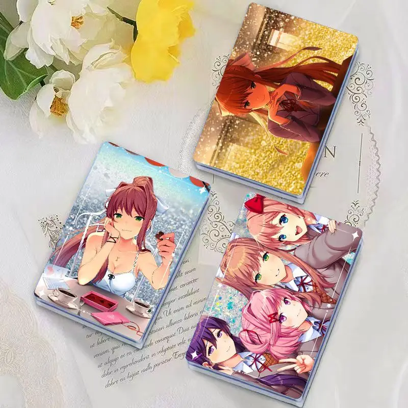 Cartoon Card Love Doki Doki Literature Club Monika Symphony Laser Flash Card Brick Flow Acrylic Ornaments Ornaments Gifts