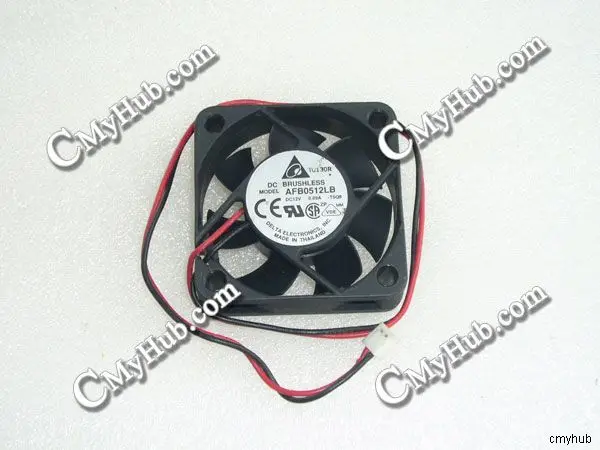 For DELTA AFB0512LB T5Q9 DC12V 0.09A 5015 5CM 50mm 50x50x15mm 2Pin 2Wire Square Cooling Fan AFB0512LB-T5Q9 AFB0512LB -T5Q9