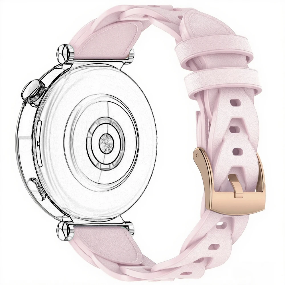 18 مللي متر حزام ساعة اليد لهواوي 5 /GT5 برو 42 مللي متر/GT5 GT4 41 مللي متر الجلود الاصطناعية ل Garmin Venu 3s 2s Vivoactive 4s النساء معصمه