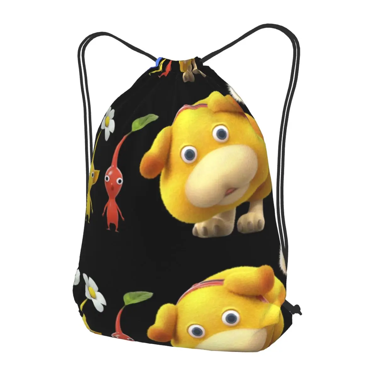 Pikmin Backpacks Multi-function Drawstring Bundle Pocket Sports Bag Book Bags for Man Woman School