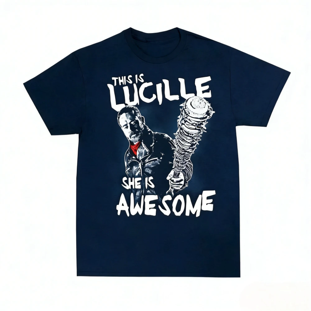 The Walking Dead Negan This Is Lucille Vintage TV Series Tee Mens Womens Iconic Lucille Swing Graphic Casual 2026 Summer T-Shirt - view 3
