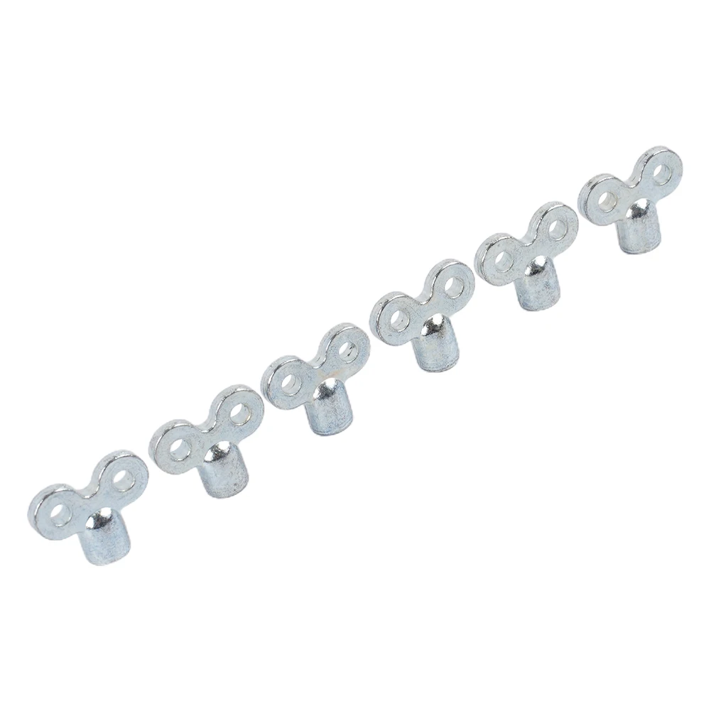 6PCS Radiator Bleed Key Wrench Set Made of Zinc Alloy for Efficient Air Venting in Plumbing and HVAC Applications