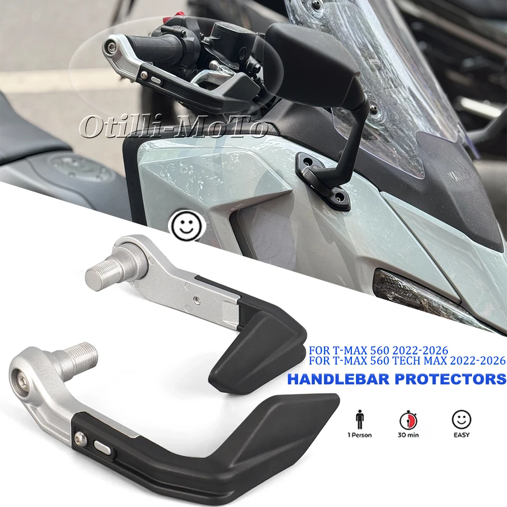 

Motorcycle Accessories sports bull horn guard anti-fall and windproof handguards Protectors For Yamaha TMax 560 T-MAX 2022-2026
