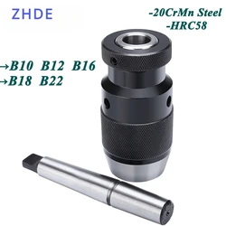 Zhd-高出力ドリルチャック,1-10,旋盤1-13mm,b10,b12,b16,b18,b22,mt1,mt2,mt3,mt4,c20,b18 r8