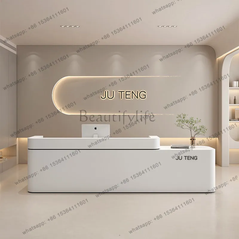 Factory Direct Sales Modern High-end Beauty Salon Cashier Desk Nordic Creative Beauty Salon Clothing Store Reception Counter Off