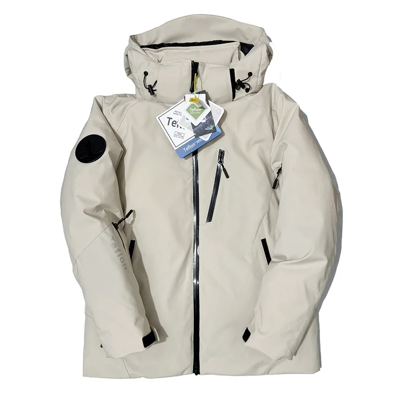 Moto 90% duvet d'oie blanche 800 bouffantes série extrêmement froide épais hiver hommes et femmes doudoune épaisse veste à capuche chaude