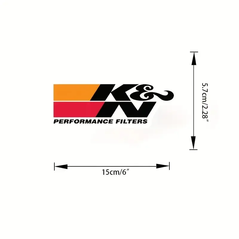 2PCS Set Letter & Color Block Vinyl Stickers, Orange Red Black White Waterproof Decals for Car Laptop Decor