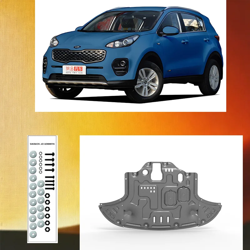 Engine lower guard plate Underbody protective panel Front bumper Plate for  Kia Sportage 2016-2021 2.0L 1.6L