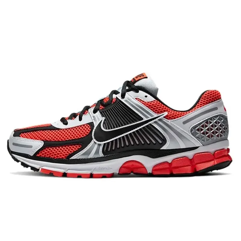 Nike Zoom Vomero 5 Men's Women's Running Shoes Comfortable Cushioning Mesh Breathable Versatile Retro Red/Black/Metallic Silver