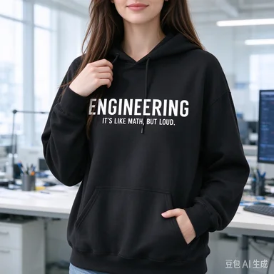 Engineering Hoodie Funny Sweatshirt Math Loud Shirt Engineer Gift Student Apparel Tech Joke Top Casual Streetwear Unisex