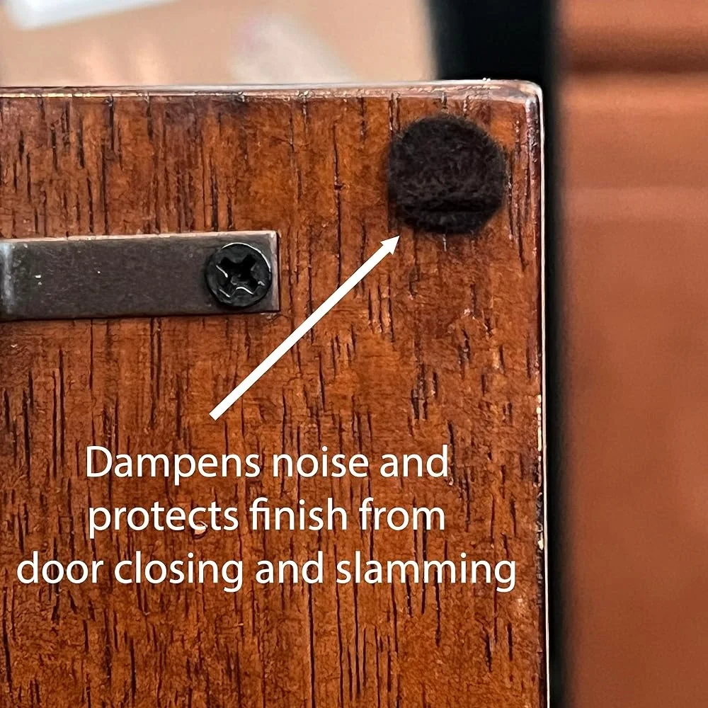 Коричневые самоклеящиеся круглые мебельные фетровые накладки на бампер толщиной 3/8 дюйма, шумопоглощающие, защита от царапин, 200 шт., для домашнего использования