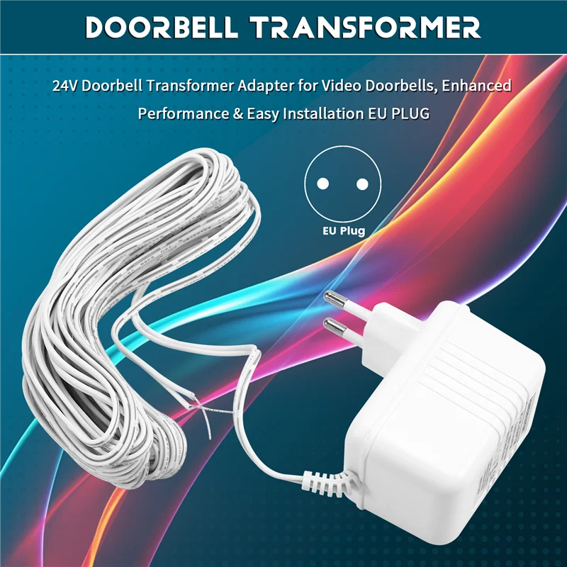 A13E-24V Türklingel-Transformator-Adapter für Video-Türklingeln, verbesserte Leistung und einfache Installation