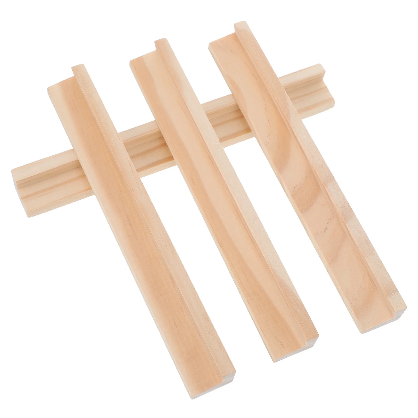 4 stuks handgemaakte houten displaystandaard functionele domino-bases voor het oprecht houden van tegels, nette gaming-organizer, woondecoratie