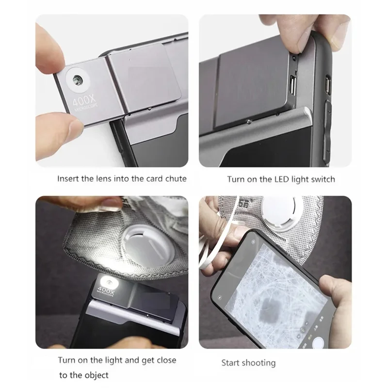 

-A01R для Iphone 16 Pro 400X чехол для телефона с микроскопом Защитный чехол для Iphone 16 Pro чехол для телефона 16