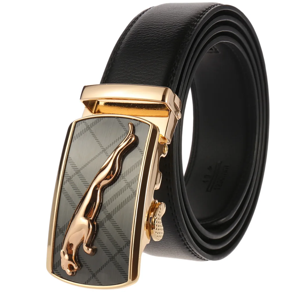 

New Famous Belt Men Top Quality Genuine Luxury Leather Belts for Men,Strap Male Metal Automatic Buckle Men's Belts LY125-0183-1