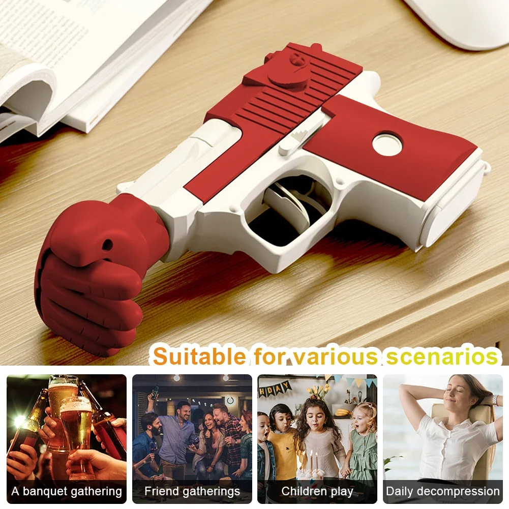 Finger-Guessing Gun Decompression Toys Parent-Child Interaction Fair Guessing Fist Gun Desktop Game Gathering Party Props Gifts