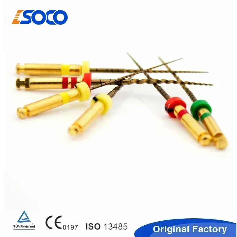 COXO SC-PRO 5/10 Boxes Dental Heat Activated Rotary Files Super Cutting Force Dentistry Root Canal Gold Endodontic anti-broken