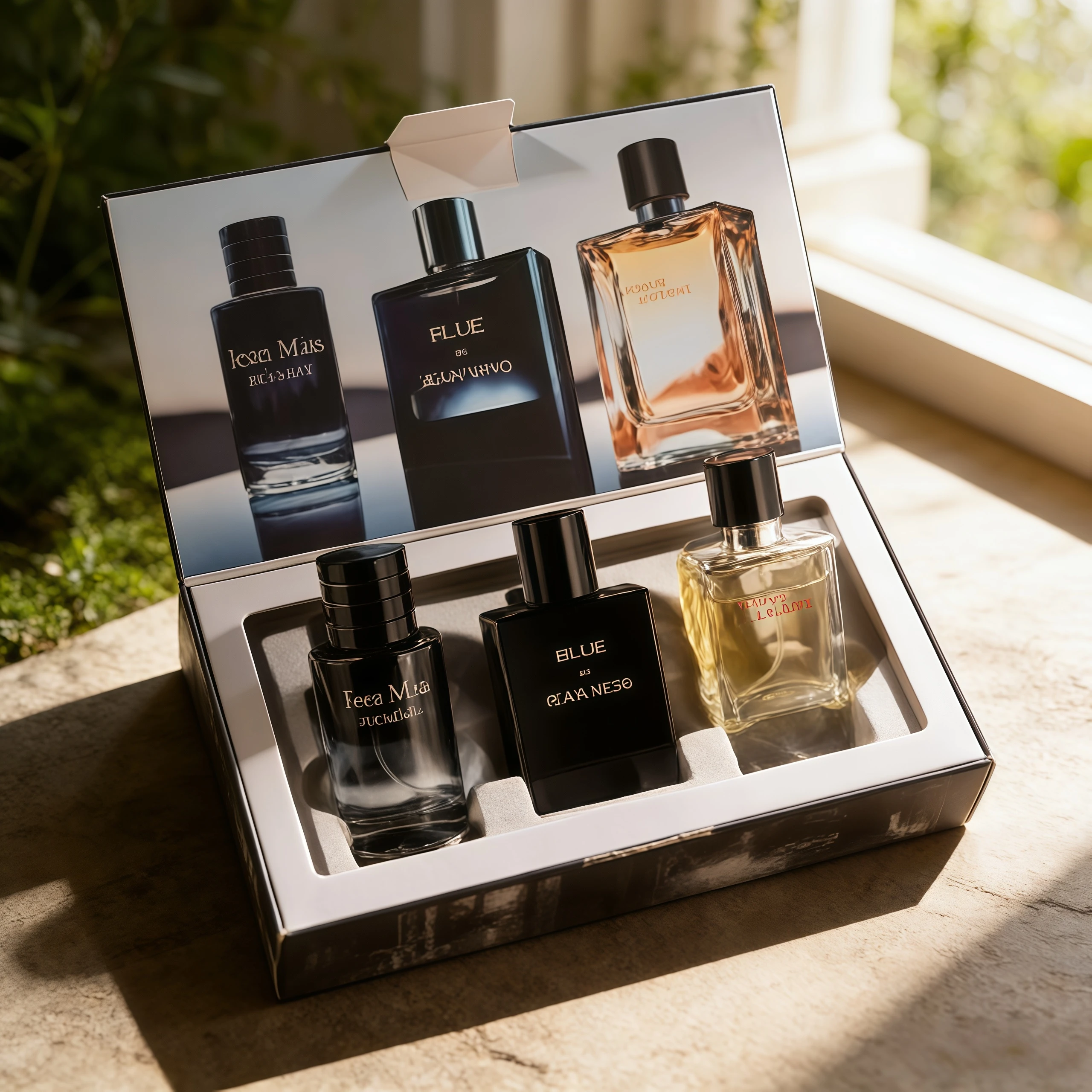 

High Quality 90ml Men Perfume Hombre Gift Box 3pcs Set Colognes Scent Fascination Man Perfumes Masculinos Lasting Parfum Heren