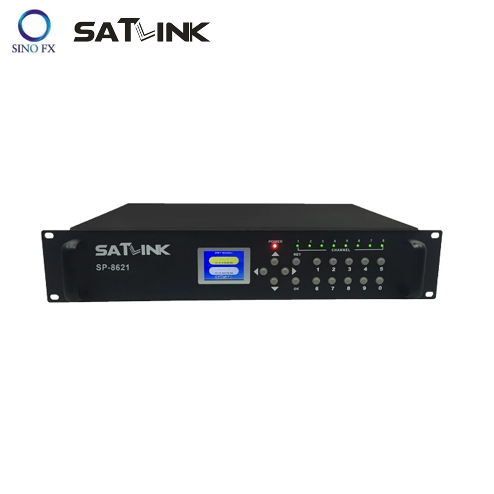 

SATLINK SP-8621 DVB-T 8in2 Route Modulator 1080P MPEG4 2 Frequency For 8 Channels