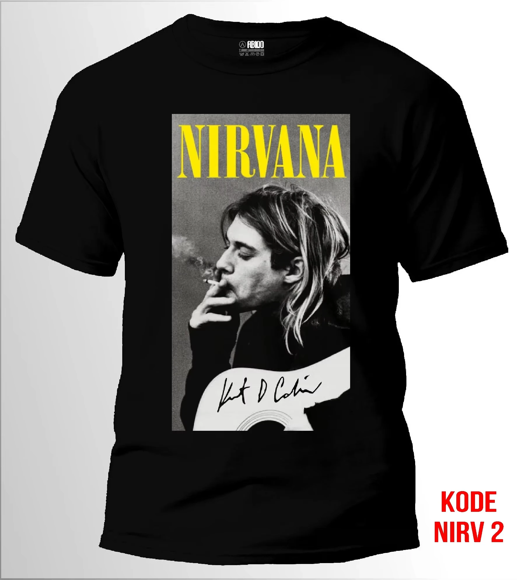 تي شيرت Kaos Band NIRVANA باند ميتال روك كاوس ميوزيك بريميوم ديسترو باكان 24s للبالغين للجنسين كاوس فيروسال #5