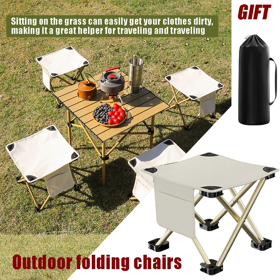 Outdoor Picnic Maza Foldable Stool Portable Lightweight Fishing Chair Lightweight Folding Chair Camping Chair Stool