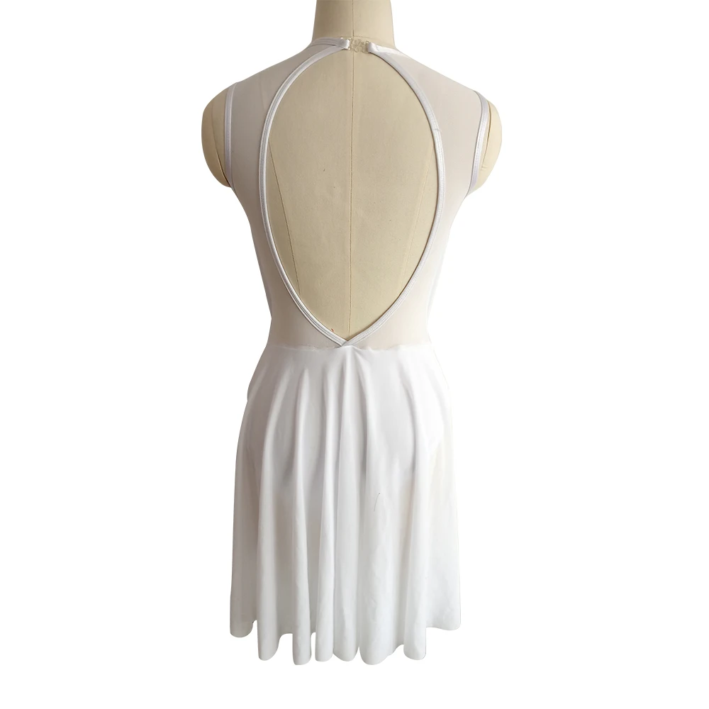 Combinaison de corps de ballet de danse moderne pour enfants, nylon, maille de lyJean-, combinaison d'entraînement pour filles, performance de groupe d'école de danse, vente au détail et en gros