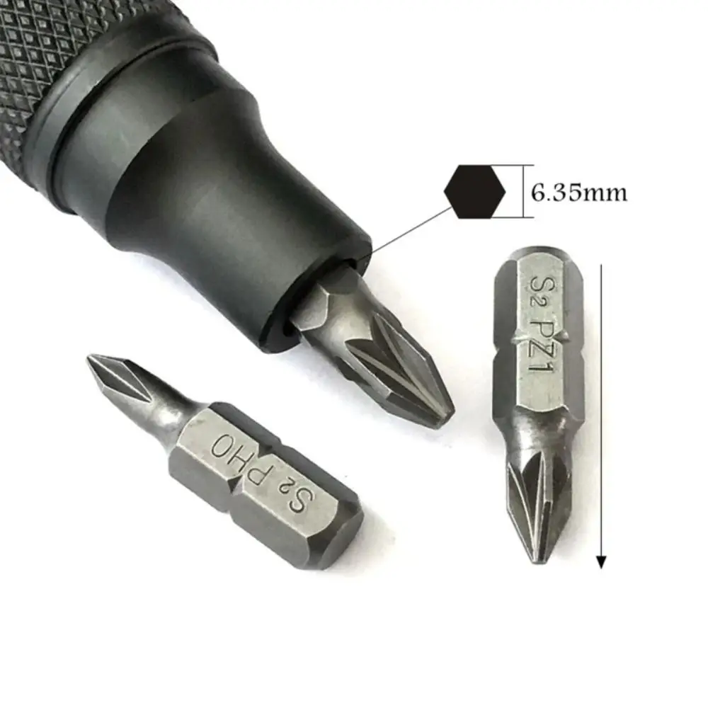 Liga de alumínio 6.35mm bits titular hastes de extensão ergonômicas mini chave de fenda bits barra de retenção resistente durável 6.35mm hex haste bit