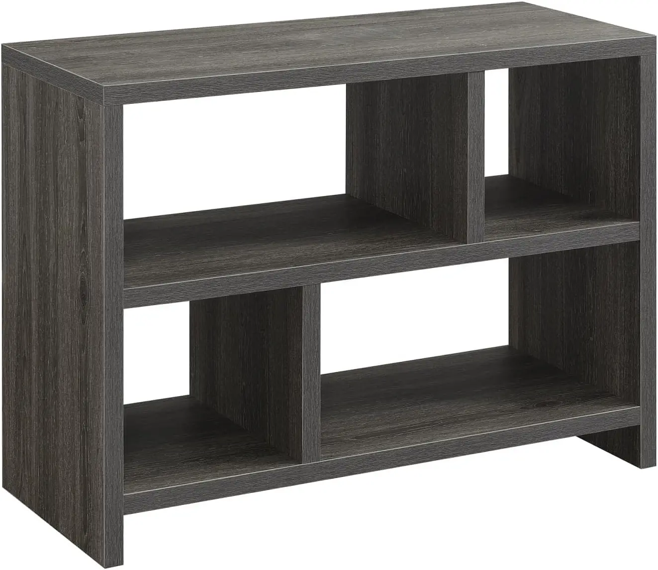 

Northfield Console Bookcase 38"" - 3 Tier Minimalist Living Room Bookshelf, Contemporary Console Entryway Hall Table, Foyer