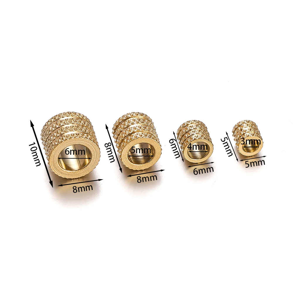 10Pcs 5/6/8/10mm Stainless Steel Large Hole Bead Gold Color Loose Spacer Beads Charms for Bracelet DIY Jewelry Making Supplies