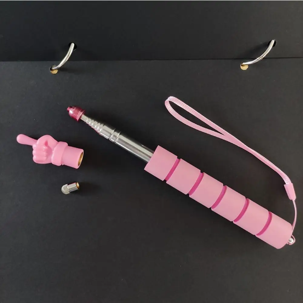 Puntero de guía de lectura telescópico con pantalla táctil, puntero de enseñanza con forma de dedo, Mini portátil