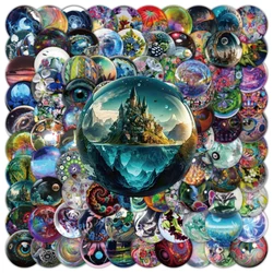 10/30/50/100pcs The World in Glass Ball Cartoon Stickers Aesthetic Decals for Kid DIY Laptop Phone Skateboard Sticker Wholesale