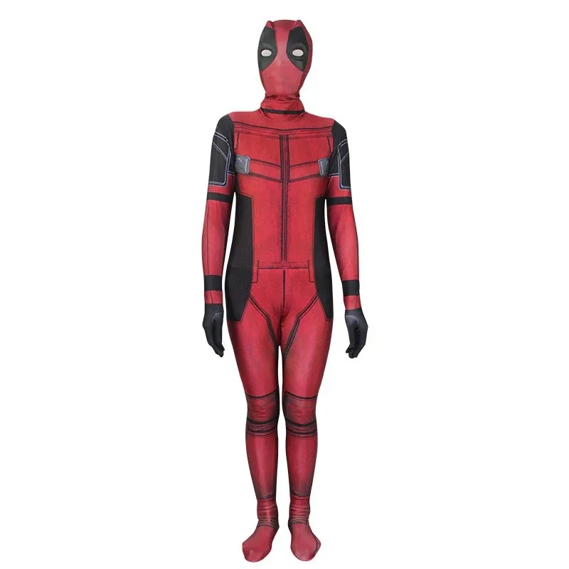 

Superhero Deadpool Costume Halloween Cosplay Jumpsuit Boys Adult Fantasy Movie Character Mask Tights Carnival Christmas Costumes