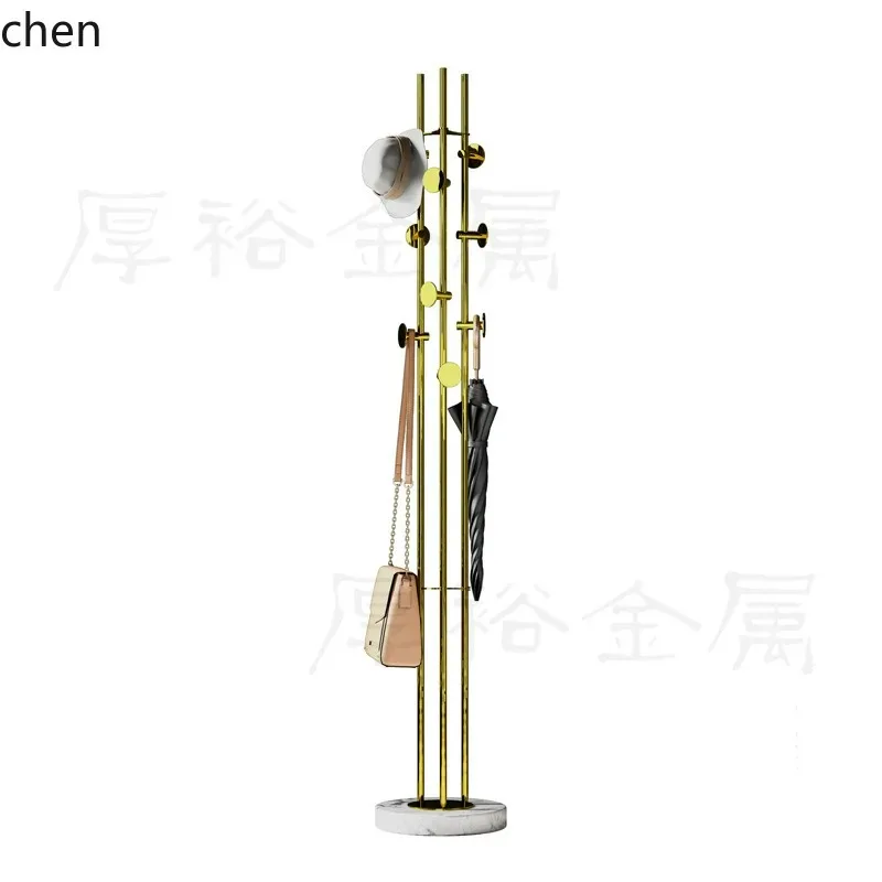Light Luxury High-end Stainless Steel Titanium Gold Coat Rack Bedroom Clothes Display RackN9