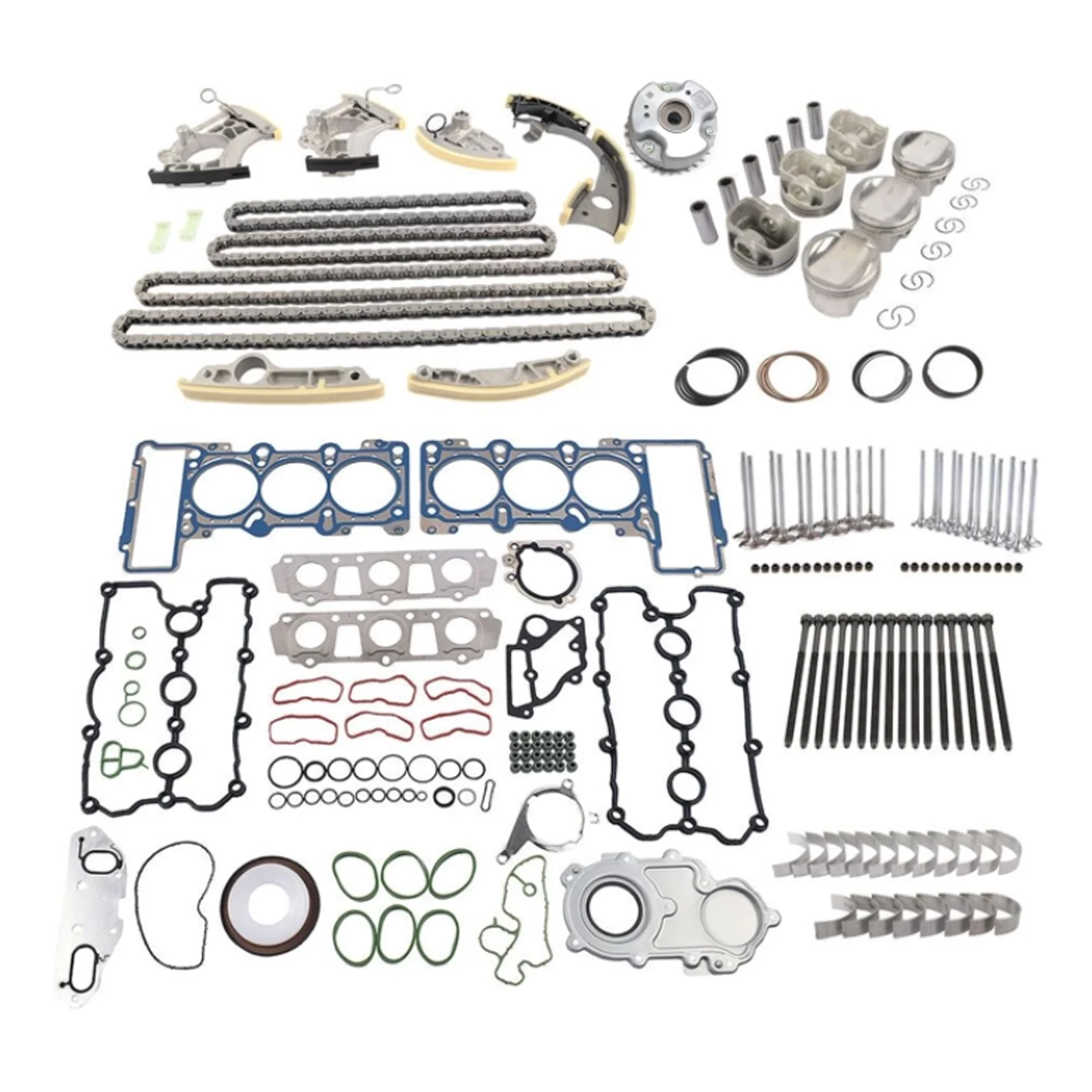 

Overhaul Rebuild Timing Kit VVT for Audi VW A4 A6 Q5 Q7 Porsche 3.0TFSI CCB CGW CTU 09-17 06E109217AH 06E109218AJ 06E109465AT