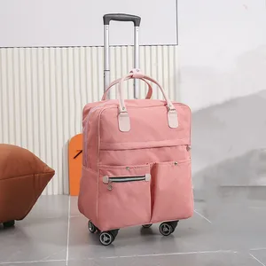 Unisex Duffel Duffel Suitcase, Portable, Expandable, Folding Baggage Bags with Wheel, Night Bags, During the Night, New 10 Main Sales Travel Scholarship with Wheels - №10