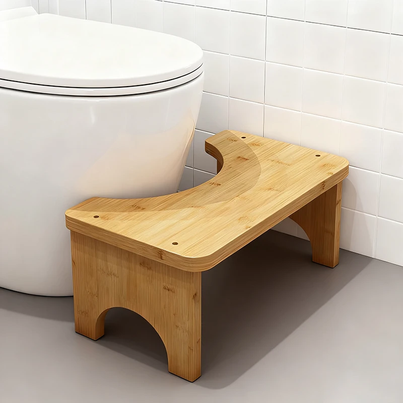 Wood Squatty Potty Toilet Stool Anti-slip Sturdy Toilet Foot Stool Bathroom Portable Pregnant Woman Children Adult Old People image 3