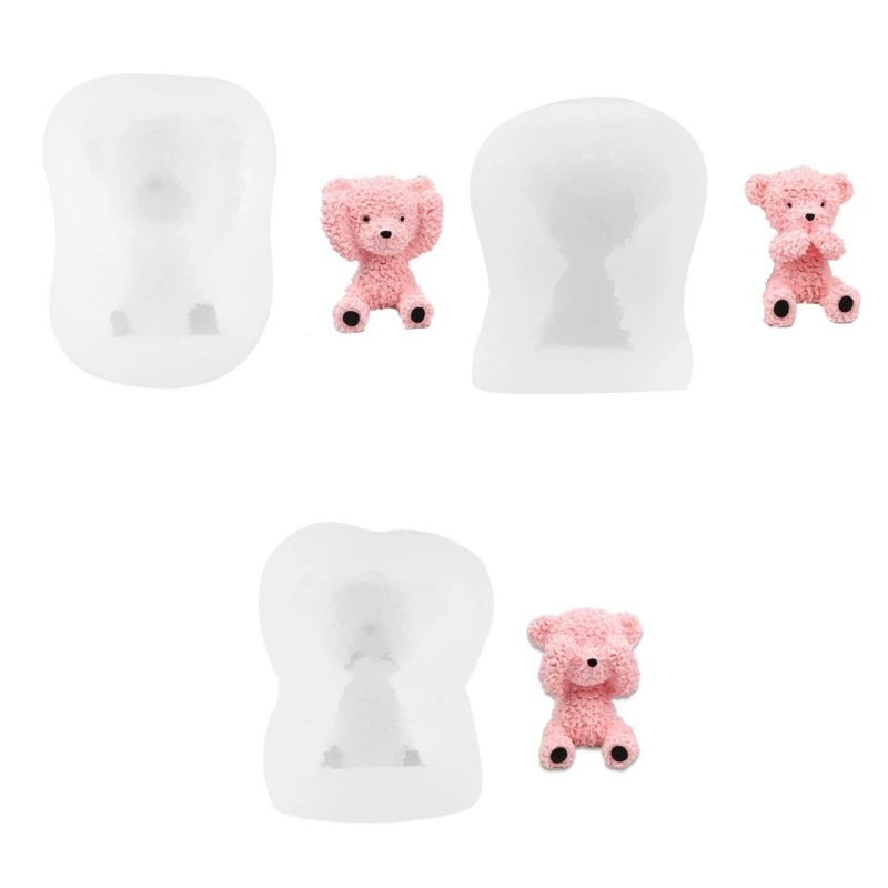 

Bear Shaped DIY Fondant Moulds Baking Tools Cake Molds Silicone Chocolate Moulds