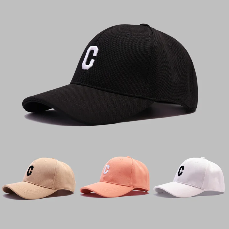 New versatile baseball cap with letter embroidery for women, stylish and simple outdoor sun hat for sports and sun protection