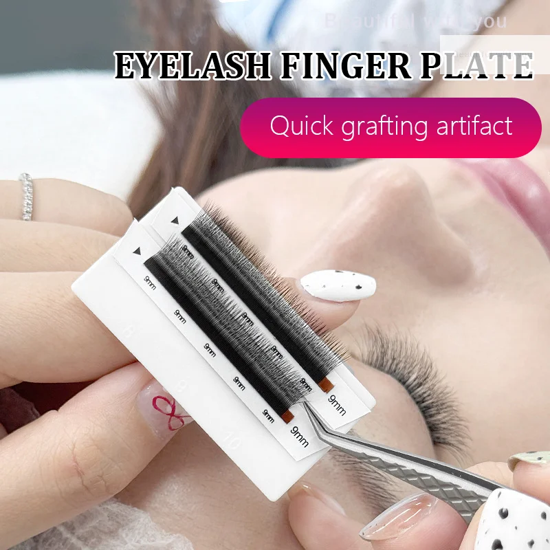 Wimper Splitter Nail Art Tattoo Lijm Pallethouder Wimperverlenging Ringen Stand Zelfklevende Pigmenthouders Vinger Schoonheidstools