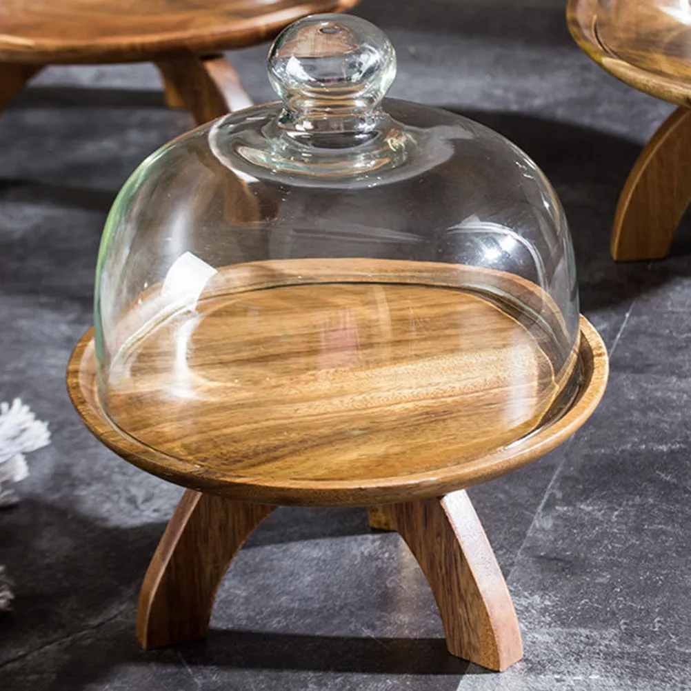 

1 шт. стеклянная крышка-колпак премиум-класса, прозрачная, для защиты еды, для торта, десерта, фруктов, пылезащитная, с ручкой, прочная