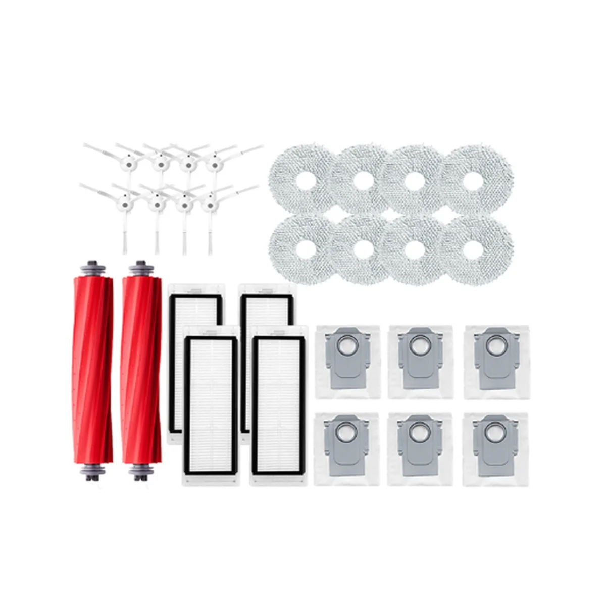 قطع غيار روبوت المكنسة الكهربائية ، فرشاة جانبية رئيسية ، فلتر Hepa ، قماش ممسحة ، كيس غبار ، Q ، P10 ، A7400RR