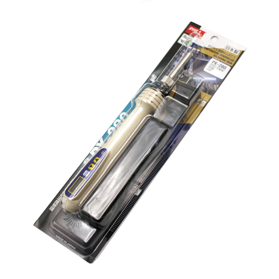 Japonia lutownica GOOT 200-500℃ cyfrowy wyświetlacz elektryczny lutownica narzędzia do naprawy spawania chińska wtyczka 220V PX-280